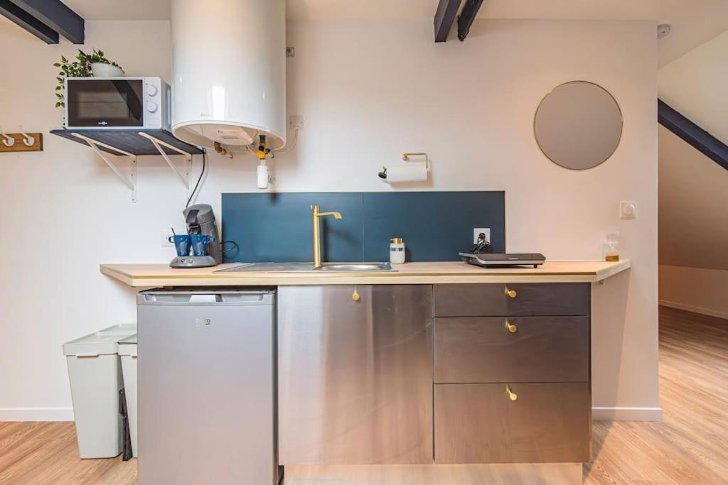 L'Azur Dore, Studio Pour 2 Voyageurs Isles-sur-Suippe Esterno foto
